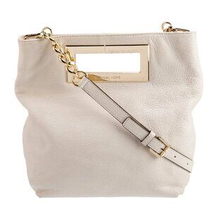 Michael Kors Berkley Medium Messenger – White Leather
